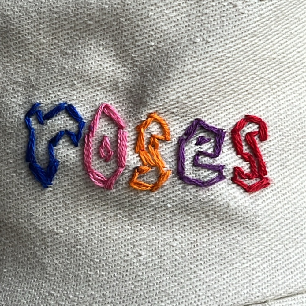 Hand Embroidery Bucket Hat Guns N Roses Festival OOAK Hand Embroidered Boho - Picture 13 of 14